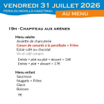 Vendredi 31 juillet